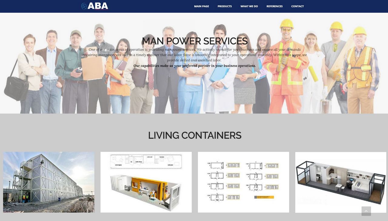 Aba Service Web Sitesi Örneği